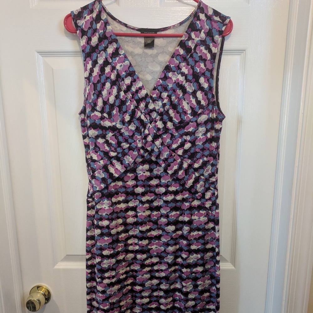 Ann Taylot patterned dress.